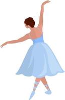 ballet dansen, illustratie, vector Aan wit achtergrond.