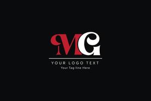mg brief logo ontwerp. creatief modern g m brieven icoon vector illustratie.