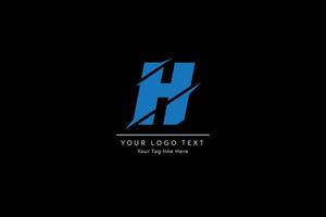 brief h logo alfabet ontwerp icoon vector symbool