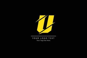 brief u logo alfabet ontwerp icoon vector symbool