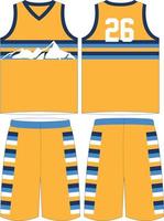 basketbal uniform ontwerp sjabloon. abstract patroon achtergrond voor basketbal uniform basketbal sublimatie fiets e-sport basketbal voetbal kleding stof patroon sport achtergrond vector