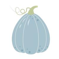 pastel boho pompoen geïsoleerd Aan wit achtergrond. dankzegging dag, oogst festival, halloween symbool. vector