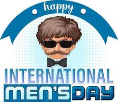 Internationale Mannen dag poster ontwerp vector