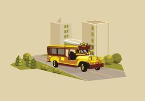 Jeepney traditionele Filippijnen bus vervoer illustratie vector