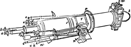 heliometer, wijnoogst illustratie vector