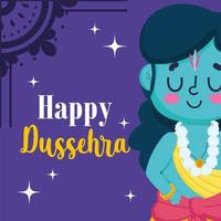 gelukkige onafhankelijkheidsdag india heer rama cartoon vector