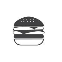 Hamburger vector icoon illustratie desigh