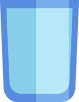 glas water, illustratie, vector op een witte achtergrond.