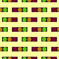 verkeer lichten, naadloos patroon Aan geel achtergrond. vector
