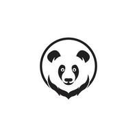 panda icoon logo vector ontwerp