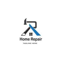 huis reparatie logo sjabloon vector icoon