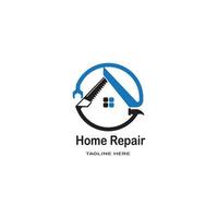 huis reparatie logo sjabloon vector icoon