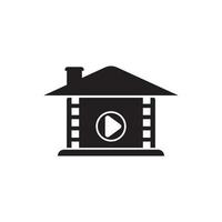 productie huis icoon logo vector