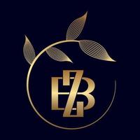 bz of zb luxe blad logo vector