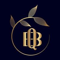 bq of qb luxe blad logo vector