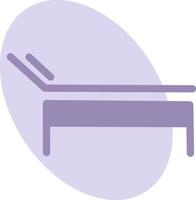 spa bed, illustratie, vector, Aan een wit achtergrond. vector