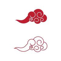 chinese wolk sjabloon vector pictogram vector