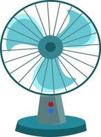 een rood hand- fan, vector of kleur illustratie.