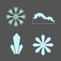 sneeuw logos zwart en blauw vector