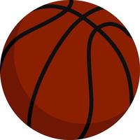 basketbal bal, illustratie, vector Aan wit achtergrond