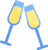 verjaardag Champagne, icoon illustratie, vector Aan wit achtergrond