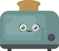 schattig tosti apparaat, illustratie, vector Aan wit achtergrond