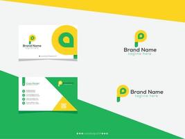 p brief logo ontwerp - merk logo ontwerp vector