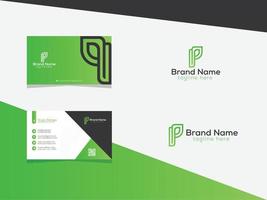 p brief logo ontwerp - merk logo ontwerp vector