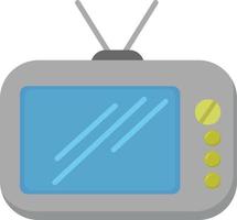 retro TV, illustratie, vector Aan wit achtergrond.