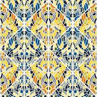 decoratief lineair caleidoscoop mozaïek- ornament. abstract vormen naadloos patroon. vector