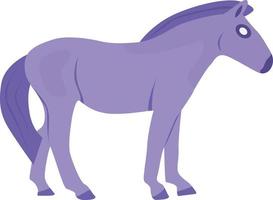 Purper paard ,illustratie, vector Aan wit achtergrond.