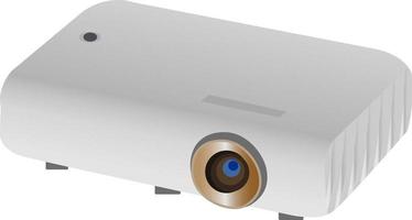 beeld projector ,illustratie, vector Aan wit achtergrond.