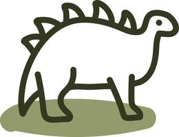 groen parasaurolophus, illustratie, vector Aan een wit achtergrond.