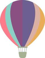 veelkleurig lucht ballon, illustratie, vector Aan wit achtergrond.