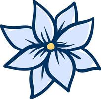 jasmijn bloem, illustratie, vector Aan wit achtergrond.