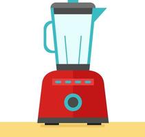 rood blender, illustratie, vector Aan wit achtergrond.