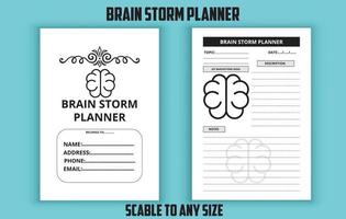 hersenen storm ontwerper bewerkbare sjabloon vector