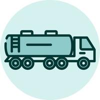 tank vrachtwagen, illustratie, vector Aan een wit achtergrond.