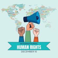 internationale mensenrechtendag vector
