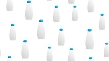 naadloos patroon met melk flessen. vector sjabloon voor omhulsel papier, beddengoed patroon voor kinderen, afdrukken Aan kleren