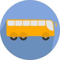 groot geel bus, illustratie, vector Aan wit achtergrond.