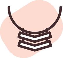 modern ketting, illustratie, vector Aan een wit achtergrond.