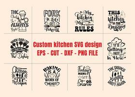 SVG bundel ontwerp keuken items vector