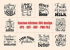 keuken mam SVG bundel ontwerp vector