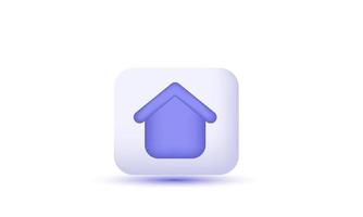illustratie icoon minimaal huis symbool echt landgoed hypotheek vector