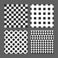 minimaal meetkundig zwart en wit patroon vector illustratie reeks