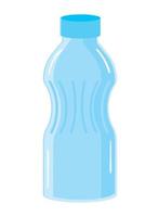 plastic water fles drank vector