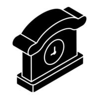 modern ontwerp icoon van klok vector