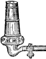gas- brander, wijnoogst illustratie. vector