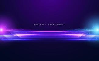 abstract achtergrond technologie beweging snelheid licht blauw Purper hoog snelheid licht effect beweging hoog snelheid beweging futuristische Aan hi-tech blauw Purper achtergrond. vector